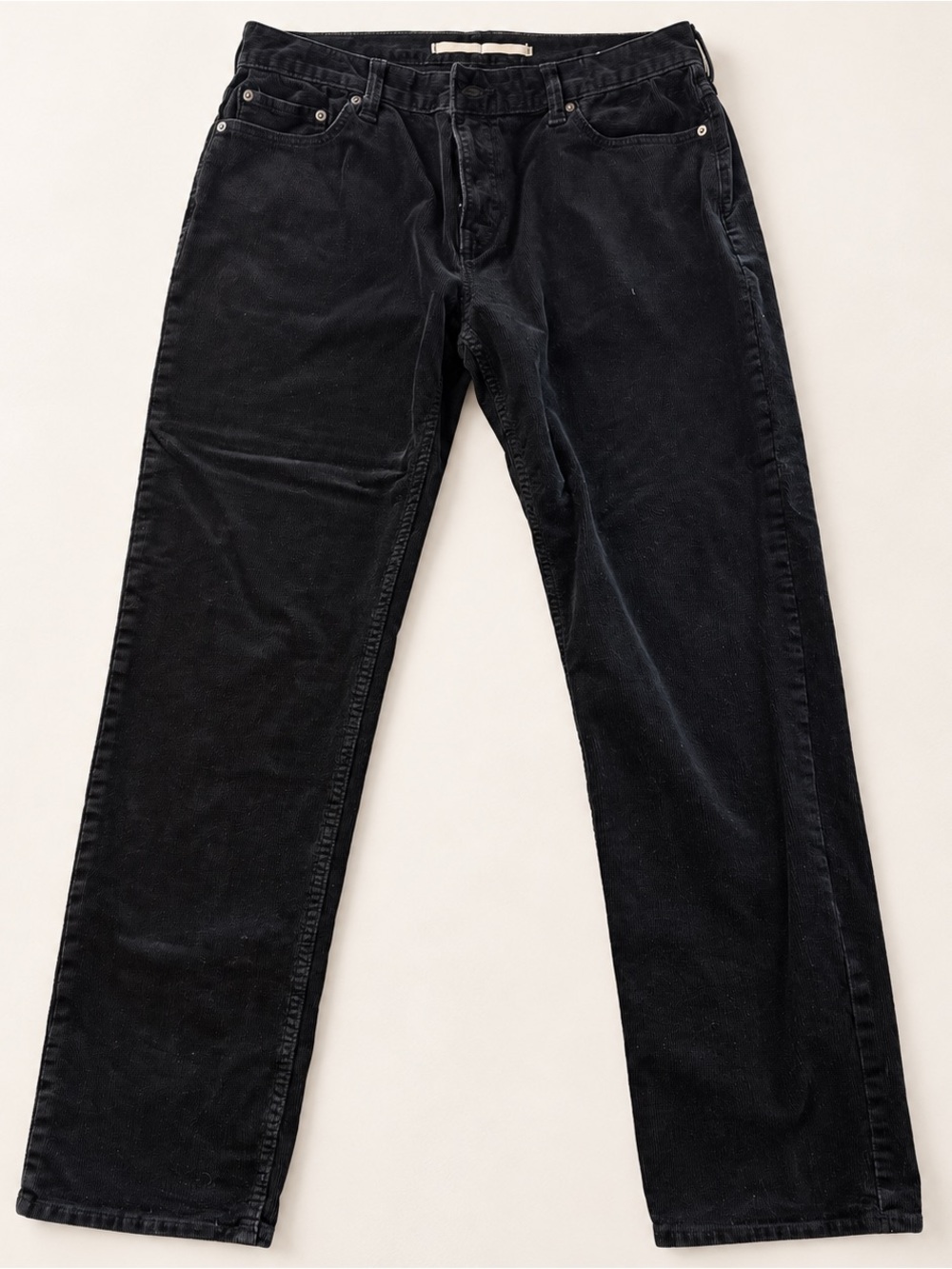 35x34: Banana Republic Black Straight-Leg CorduroyPants